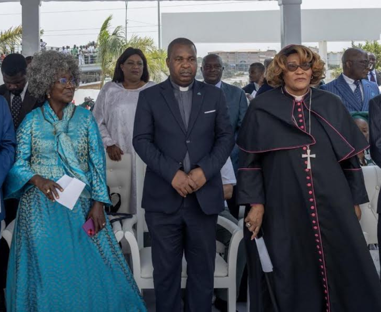 Bispa Filomena Teta participa na inauguração do templo da igreja Kimbanguista.